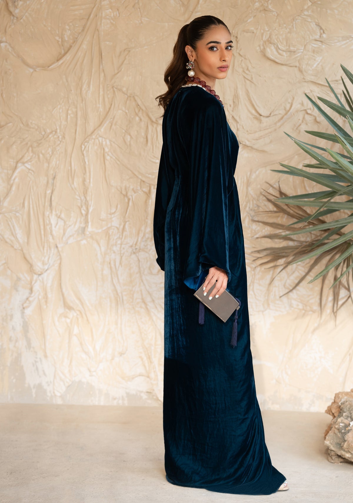 Alana Teal Kaftaan