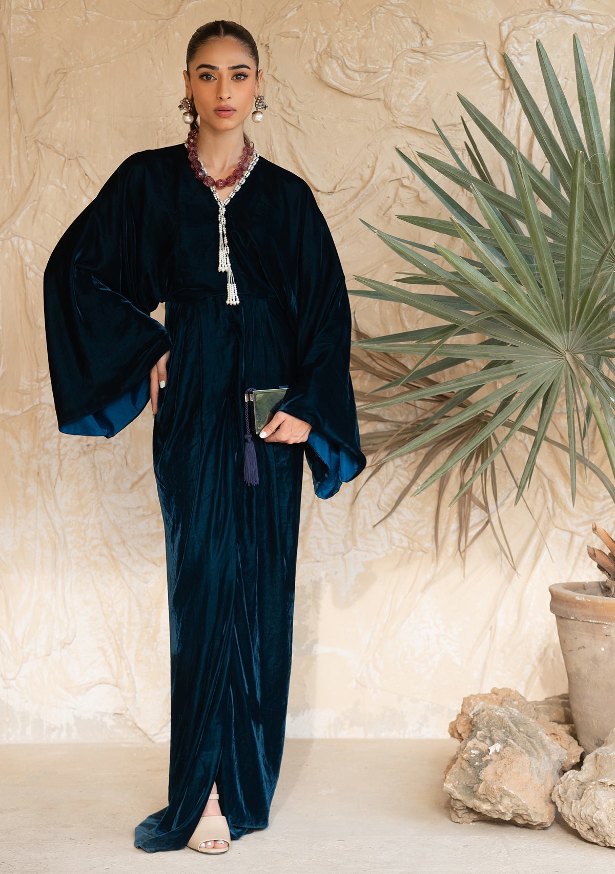 Alana Teal Kaftaan